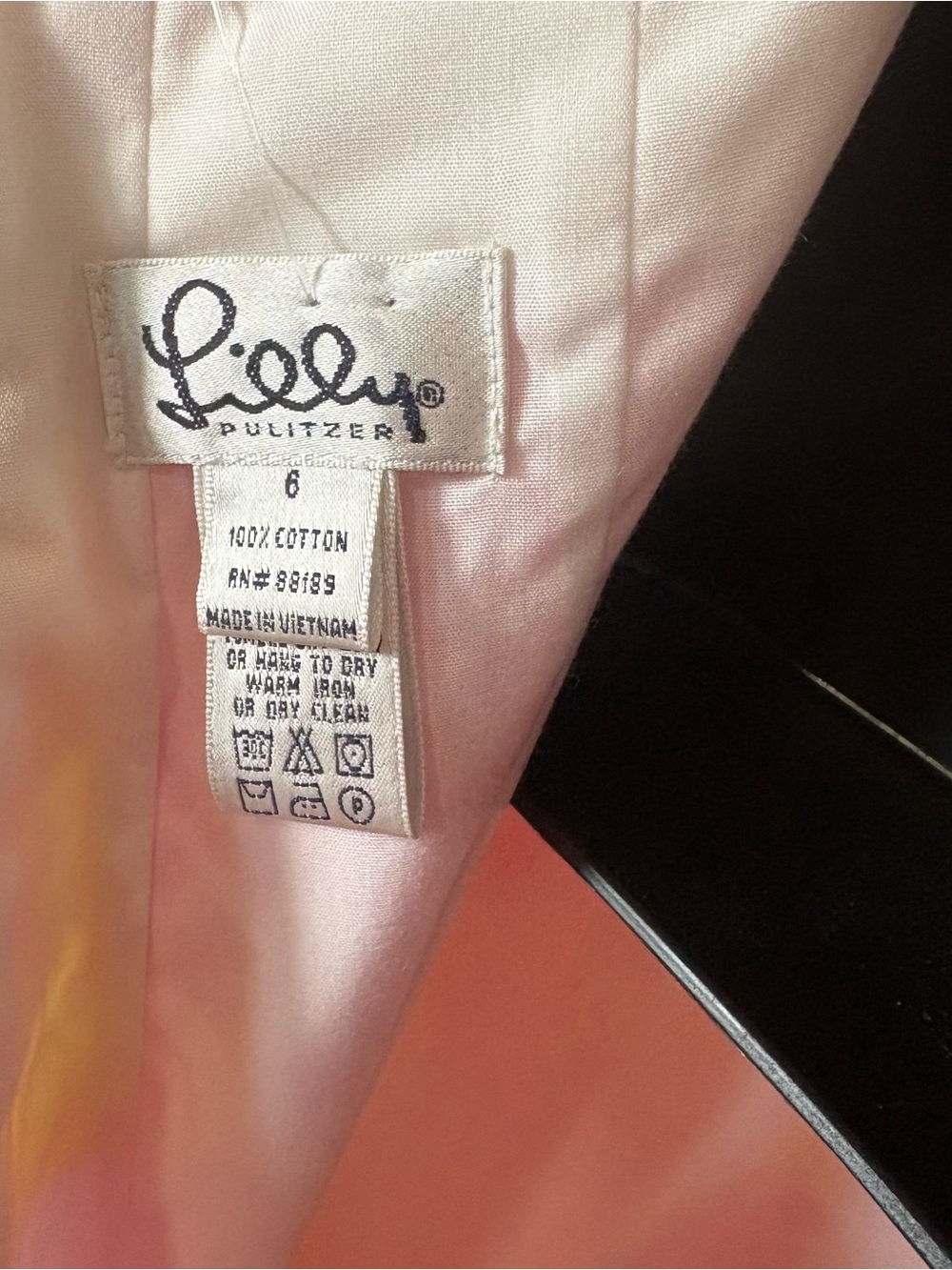 Lilly Pulitzer Strapless Floral Patchwork Dress in Pink, Yellow & White Sz 6 - Picture 13 of 16